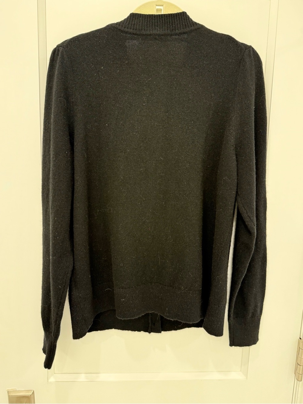 Boden Black Cardigan with Rhinestoned Multicolor Bow - Picture 6 of 7